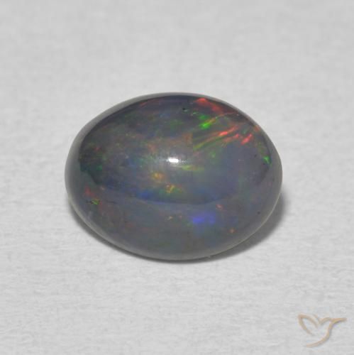1.14ct Natürlicher Mehrfarbig Opal, Oval, Lichtundurchlässig