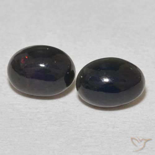 1.58ctw Natürlicher Mehrfarbig Opal, Oval, Lichtundurchlässig
