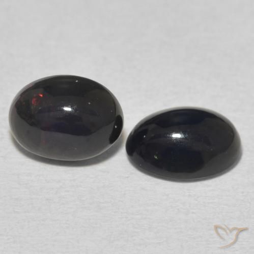 1.58 ct natürliche Mehrfarbig Opal-Edelsteine, Oval, Lichtundurchlässig