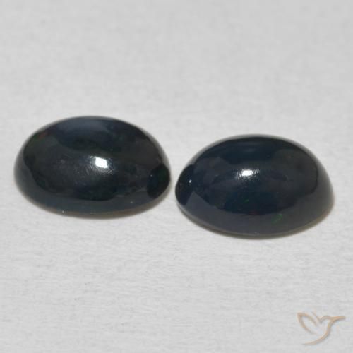 1.50 ct natürliche Mehrfarbig Opal-Edelsteine, Oval, Lichtundurchlässig