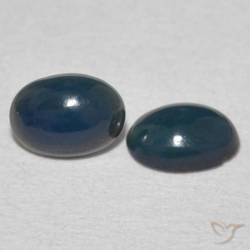 0.75 ct natürliche Mehrfarbig Opal-Edelsteine, Oval, Lichtundurchlässig