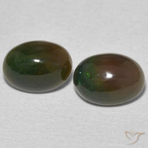 1.45ctw Natürlicher Mehrfarbig Opal, Oval, Lichtundurchlässig