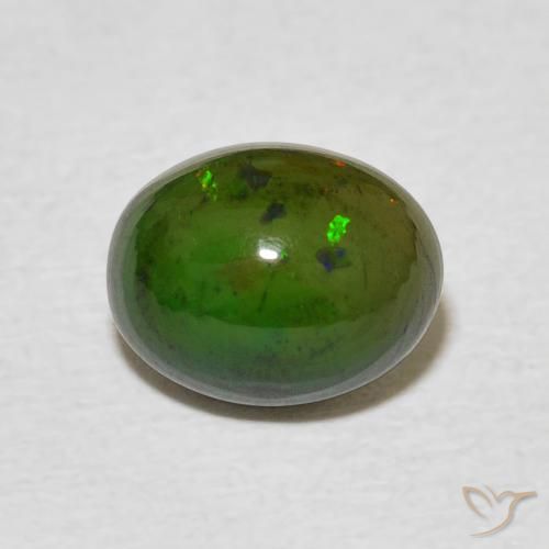 1.45ct Natürlicher Mehrfarbig Opal, Oval, Lichtundurchlässig