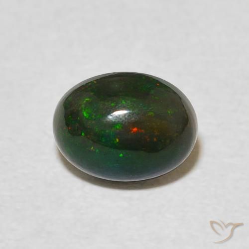 0.90ct Natürlicher Mehrfarbig Opal, Oval, Lichtundurchlässig