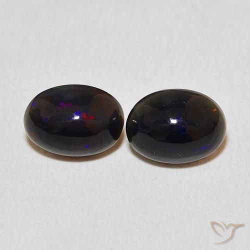 1.35ctw Natürlicher Mehrfarbig Opal, Oval, Lichtundurchlässig