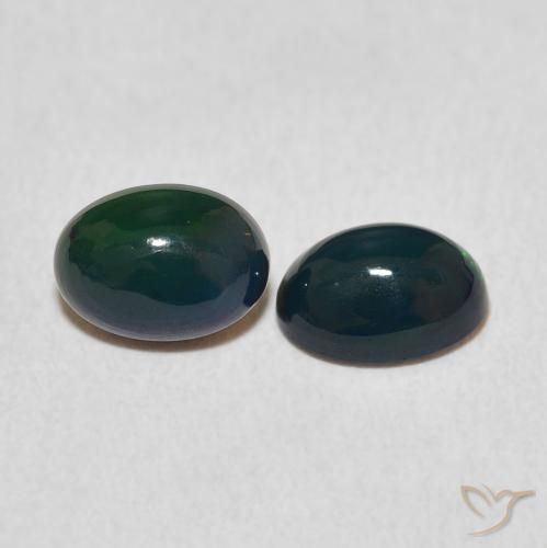1.02 ct natürliche Mehrfarbig Opal-Edelsteine, Oval, Lichtundurchlässig