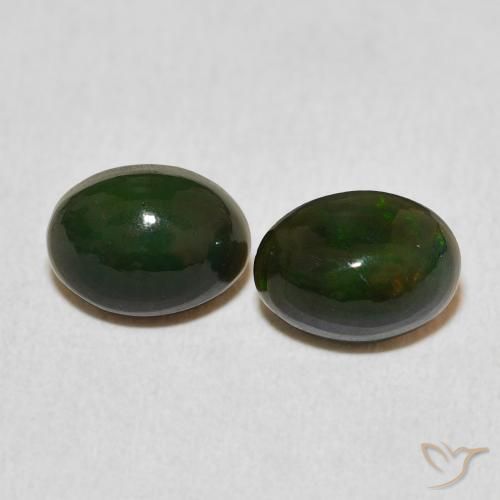 1.60ctw Natürlicher Mehrfarbig Opal, Oval, Lichtundurchlässig, Photo A