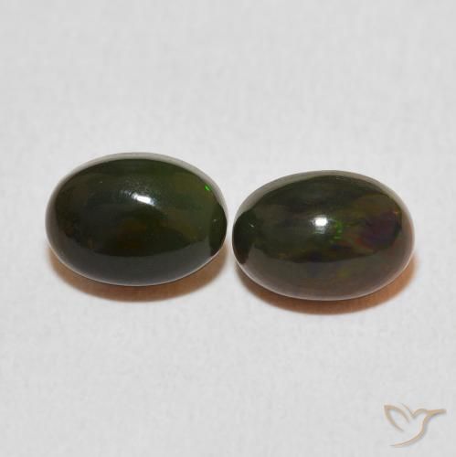 1.36ctw Natürlicher Mehrfarbig Opal, Oval, Lichtundurchlässig