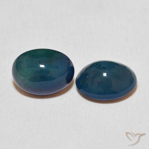 2.51 ct natürliche Mehrfarbig Opal-Edelsteine, Oval, Lichtundurchlässig