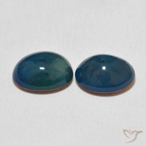 2.51 ct natürliche Mehrfarbig Opal-Edelsteine, Oval, Lichtundurchlässig