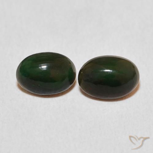 0.93ctw Natürlicher Mehrfarbig Opal, Oval, Lichtundurchlässig