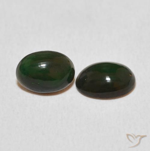 0.93 ct natürliche Mehrfarbig Opal-Edelsteine, Oval, Lichtundurchlässig