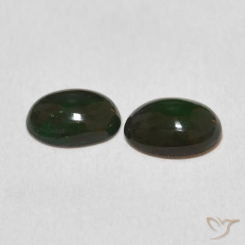 0.93 ct natürliche Mehrfarbig Opal-Edelsteine, Oval, Lichtundurchlässig