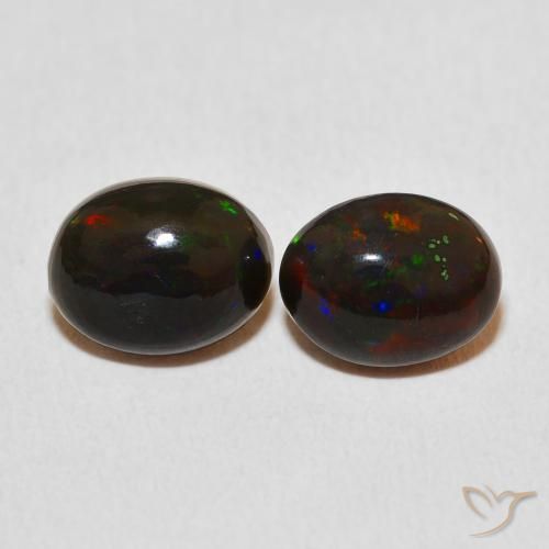 2.26ctw Natürlicher Mehrfarbig Opal, Oval, Lichtundurchlässig