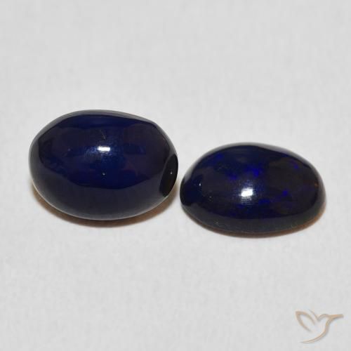 1.34 ct natürliche Mehrfarbig Opal-Edelsteine, Oval, Lichtundurchlässig