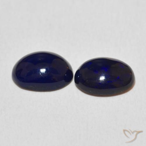 1.34 ct natürliche Mehrfarbig Opal-Edelsteine, Oval, Lichtundurchlässig