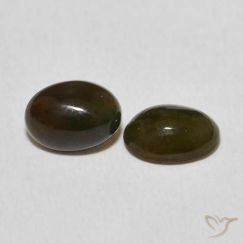 0.94 ct natürliche Mehrfarbig Opal-Edelsteine, Oval, Lichtundurchlässig
