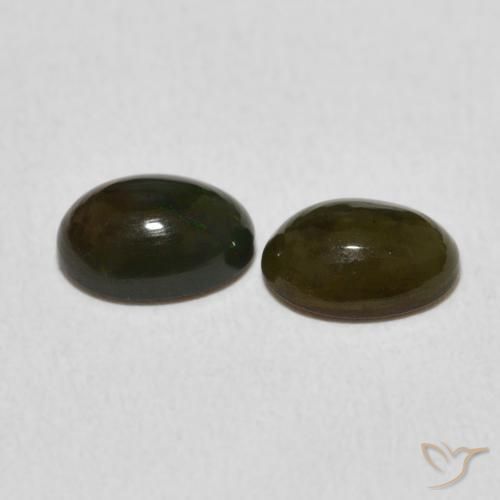 0.94 ct natürliche Mehrfarbig Opal-Edelsteine, Oval, Lichtundurchlässig