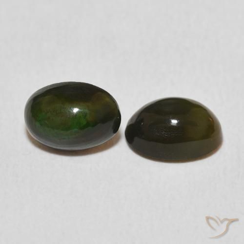 1.07 ct natürliche Mehrfarbig Opal-Edelsteine, Oval, Lichtundurchlässig