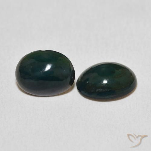 1.79 ct natürliche Mehrfarbig Opal-Edelsteine, Oval, Lichtundurchlässig