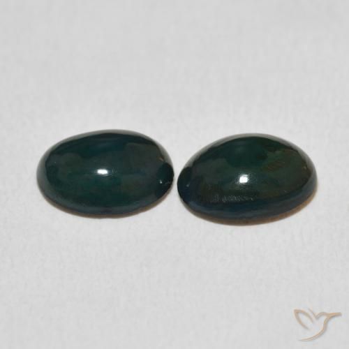 1.79 ct natürliche Mehrfarbig Opal-Edelsteine, Oval, Lichtundurchlässig