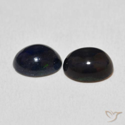 1.65 ct natürliche Mehrfarbig Opal-Edelsteine, Oval, Lichtundurchlässig