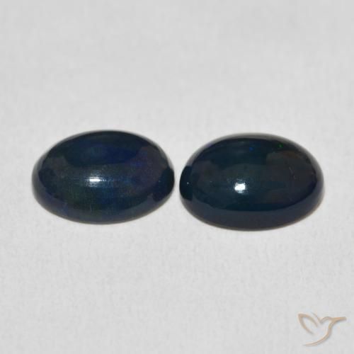 1.92 ct natürliche Mehrfarbig Opal-Edelsteine, Oval, Lichtundurchlässig