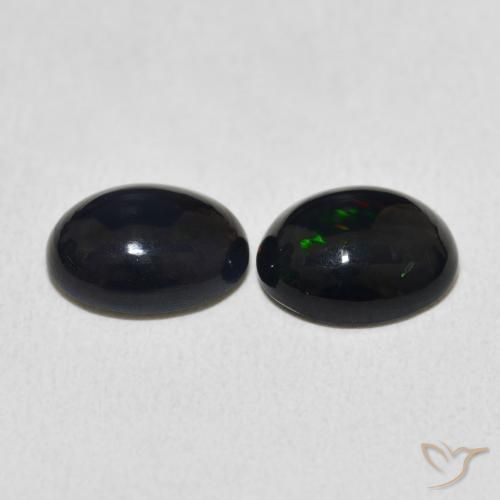 2.04 ct natürliche Mehrfarbig Opal-Edelsteine, Oval, Lichtundurchlässig