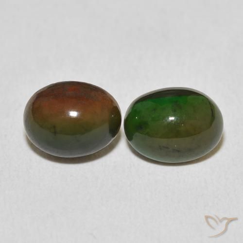 2.33ctw Natürlicher Mehrfarbig Opal, Oval, Lichtundurchlässig