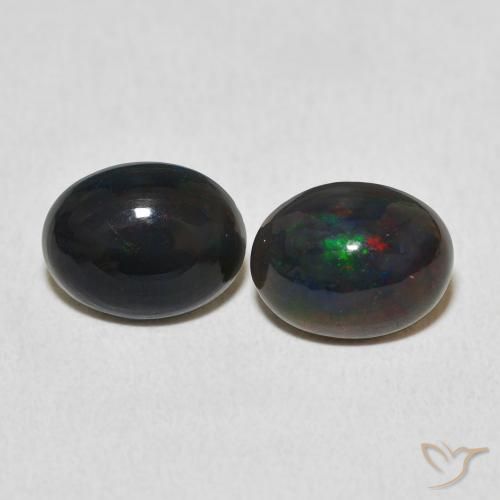 2.01ctw Natürlicher Mehrfarbig Opal, Oval, Lichtundurchlässig