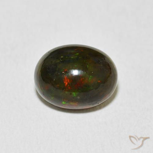 1.89ct Natürlicher Mehrfarbig Opal, Oval, Lichtundurchlässig