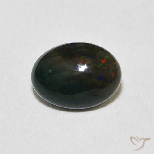 1.56ct Natürlicher Mehrfarbig Opal, Oval, Lichtundurchlässig