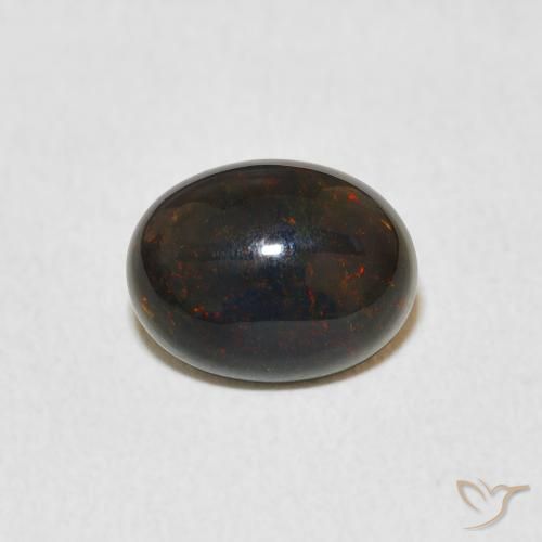 1.14ct Natürlicher Mehrfarbig Opal, Oval, Lichtundurchlässig