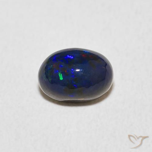 0.57ct Natürlicher Mehrfarbig Opal, Oval, Lichtundurchlässig