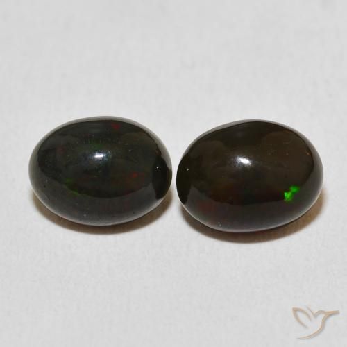 2.54ctw Natürlicher Mehrfarbig Opal, Oval, Lichtundurchlässig