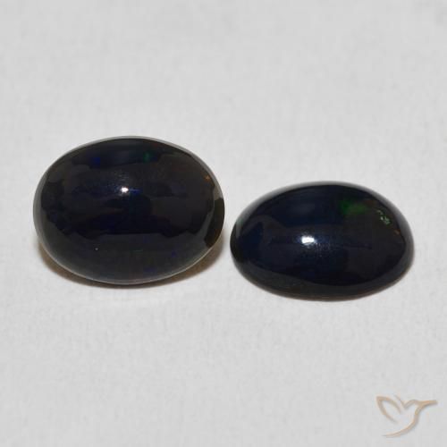 1.75 ct natürliche Mehrfarbig Opal-Edelsteine, Oval, Lichtundurchlässig