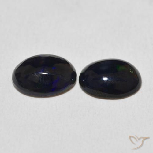1.75 ct natürliche Mehrfarbig Opal-Edelsteine, Oval, Lichtundurchlässig