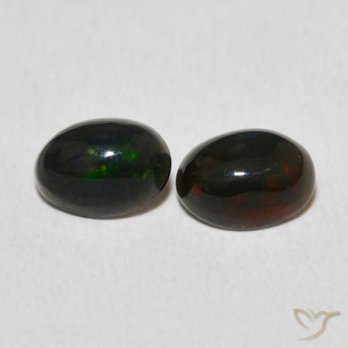 1.05ctw Natürlicher Mehrfarbig Opal, Oval, Lichtundurchlässig, Photo A