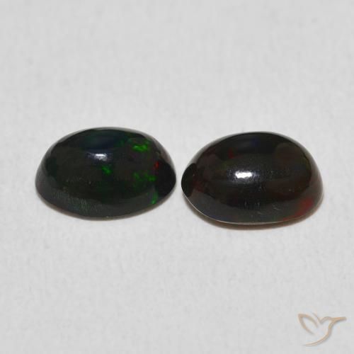 1.05 ct natürliche Mehrfarbig Opal-Edelsteine, Oval, Lichtundurchlässig