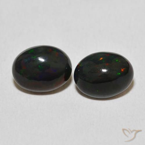 2.32ctw Natürlicher Mehrfarbig Opal, Oval, Lichtundurchlässig