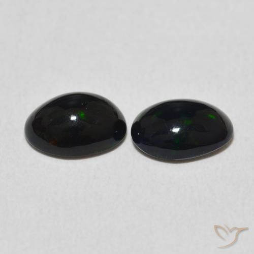 1.28 ct natürliche Mehrfarbig Opal-Edelsteine, Oval, Lichtundurchlässig
