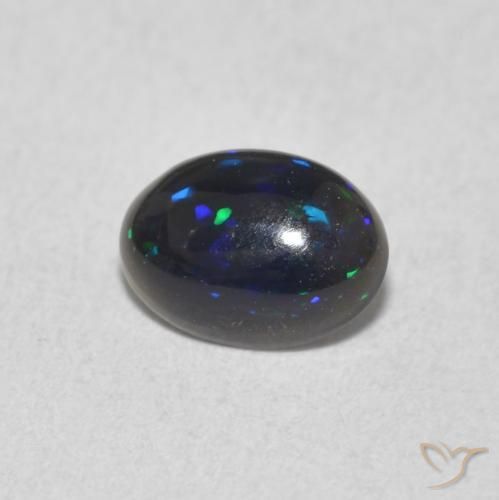0.48ct Natürlicher Mehrfarbig Opal, Oval, Lichtundurchlässig