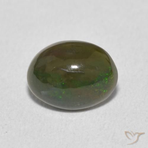 0.75ct Natürlicher Mehrfarbig Opal, Oval, Lichtundurchlässig