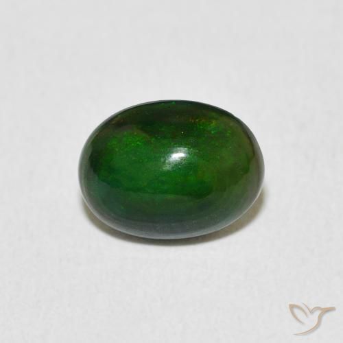 1.03ct Natürlicher Mehrfarbig Opal, Oval, Lichtundurchlässig
