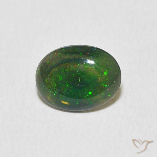 0.53ct Natürlicher Mehrfarbig Opal, Oval, Lichtundurchlässig