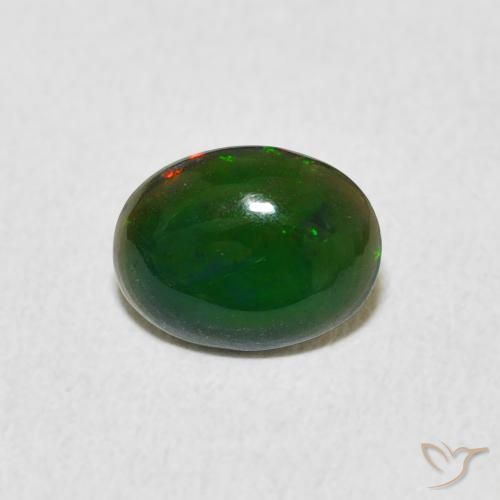 0.62ct Natürlicher Mehrfarbig Opal, Oval, Lichtundurchlässig, Photo A