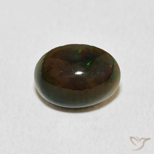 1.04ct Natürlicher Mehrfarbig Opal, Oval, Lichtundurchlässig