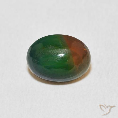 1.16ct Natürlicher Mehrfarbig Opal, Oval, Lichtundurchlässig