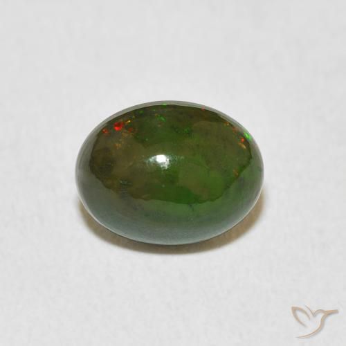 1.37ct Natürlicher Mehrfarbig Opal, Oval, Lichtundurchlässig