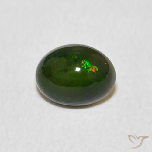 0.67ct Natürlicher Mehrfarbig Opal, Oval, Lichtundurchlässig